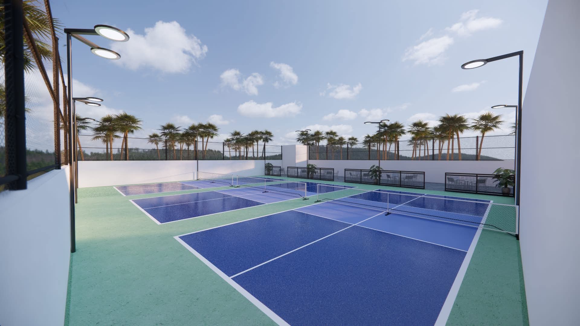 Three Championship Courts